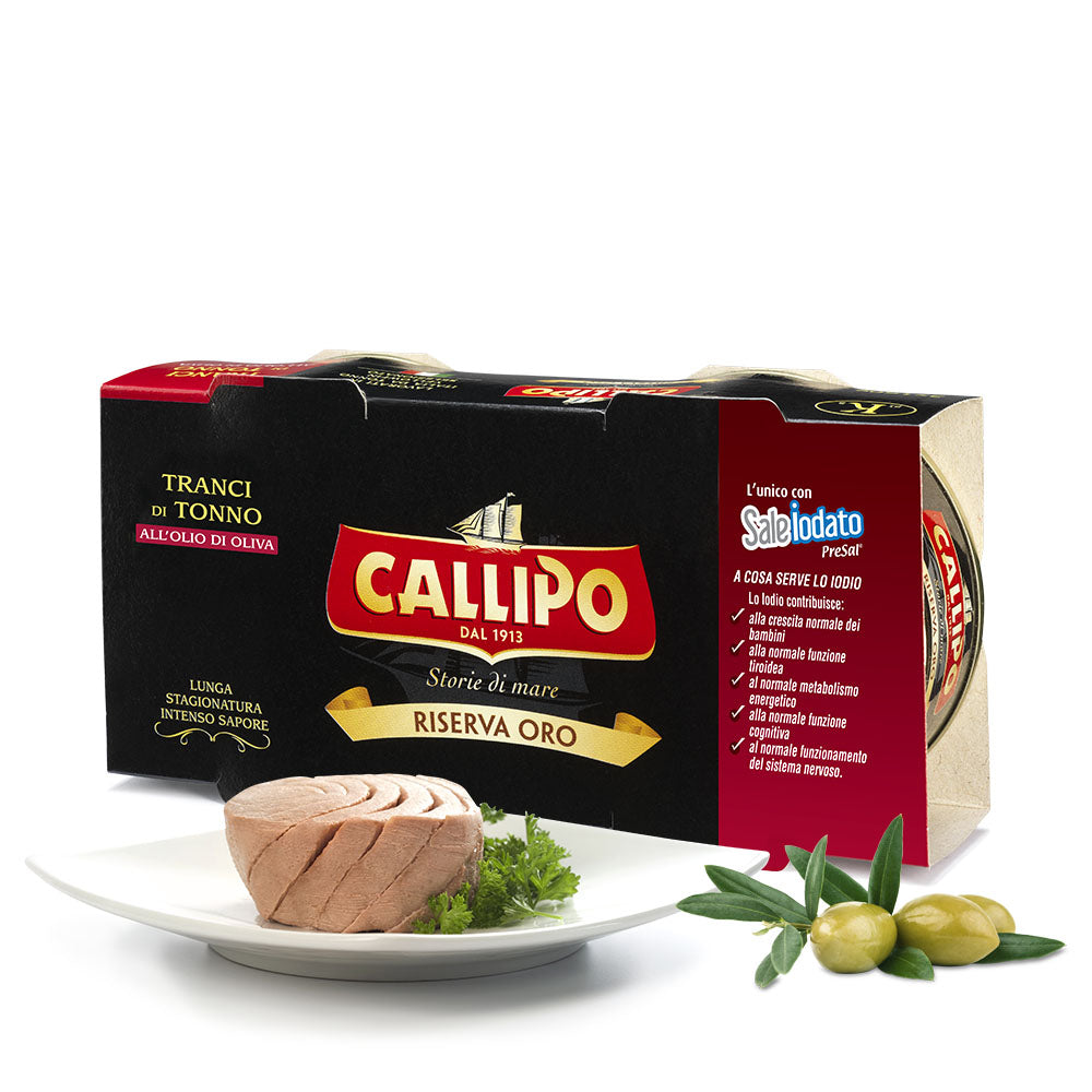 tranci di tonno all'olio di oliva Callipo 2x140gr