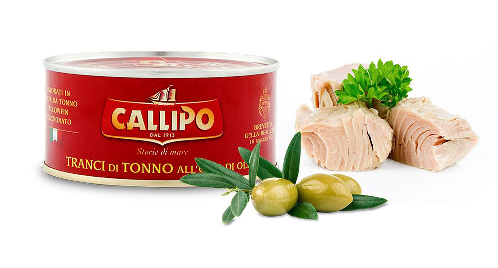 tranci di tonno di oliva 300gr in scatola